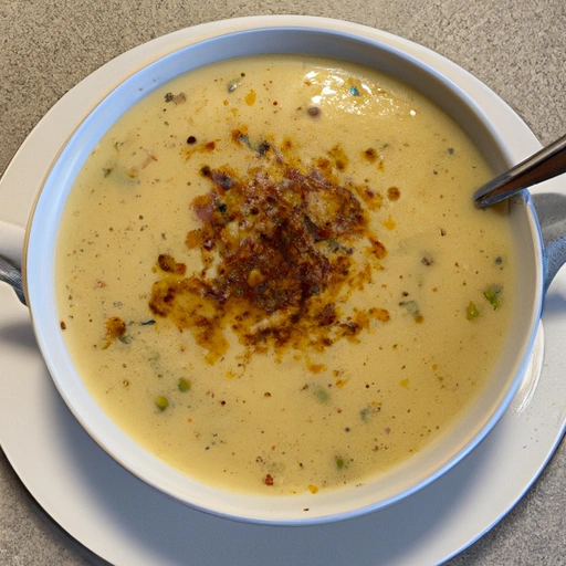 1918 Cream of Onion and Cheese Soup