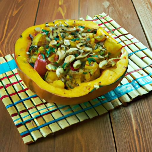Acorn Squash with Pine Nuts