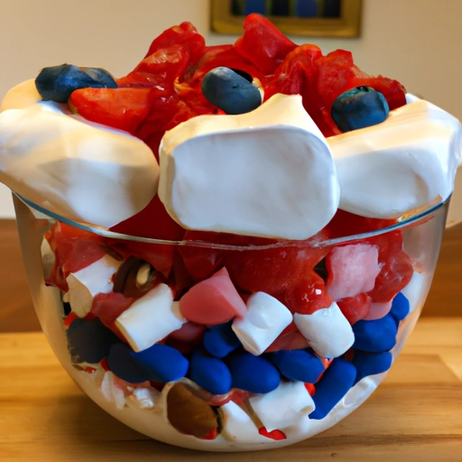 All-American Red, White and Blue Dessert