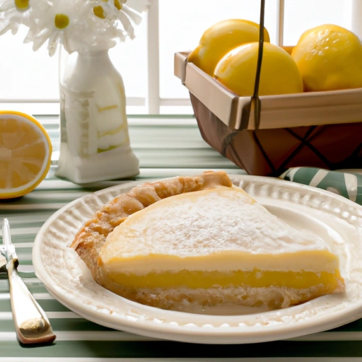 Amish Lemon Sponge Pie