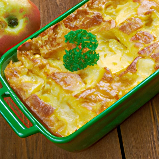 Apple and Cheese Pudding