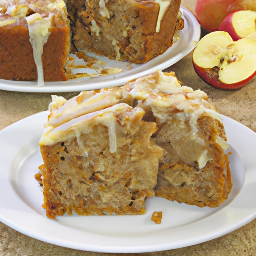 Apple Cake with Brown Sugar Icing