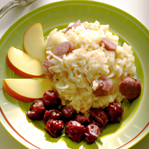 Apple Rice with Sausage