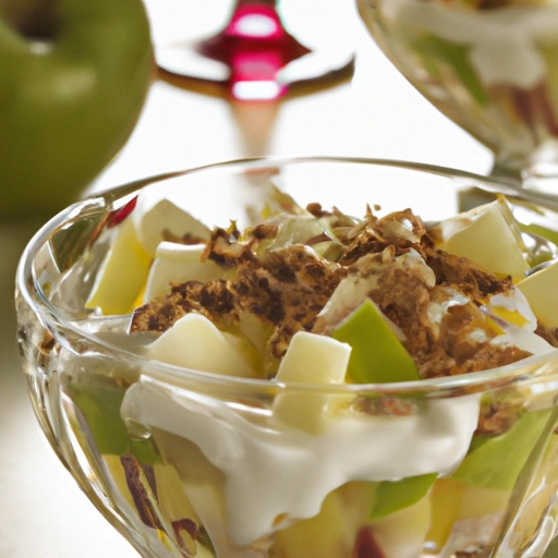 Trifle z jabłkami i jogurtem
