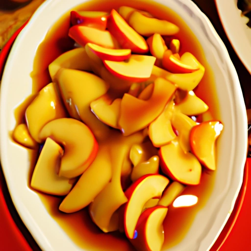 Apples with Wine Sauce