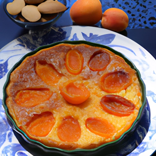 Apricot and Almond Flan