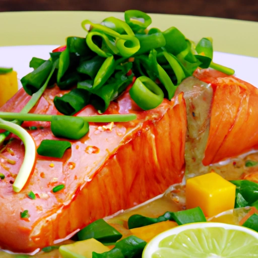 Apricot Lime-glazed Salmon