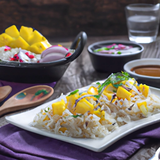 Aromatic Rice Salad with Mango Chutney