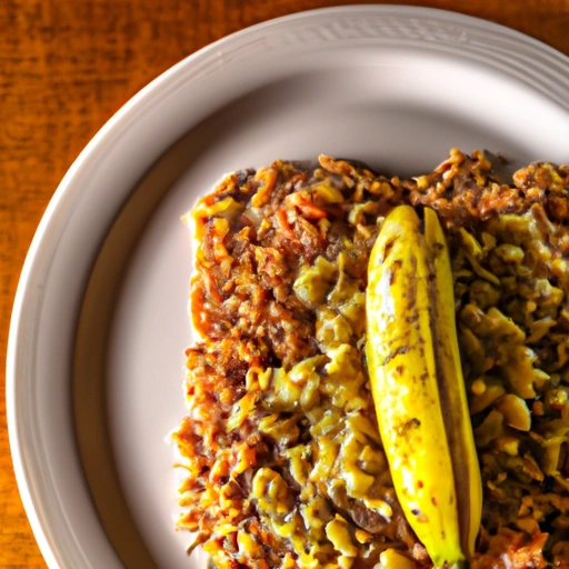 Arroz Integral com Manteiga de Amendoim e Bananas