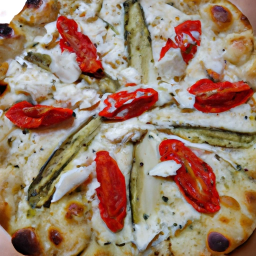 Artichoke Tomato and Three-cheese Pizza