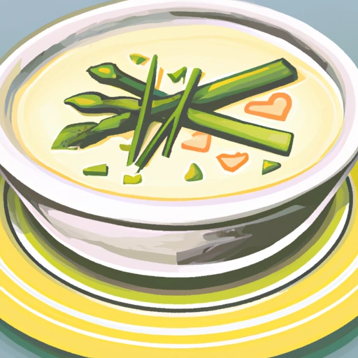 Zupa z szparagów, pora i ziemniaków
