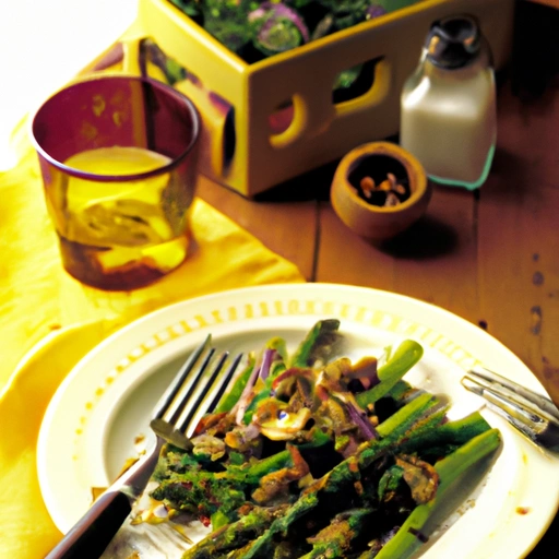 Asparagus with Walnuts and Vinaigrette