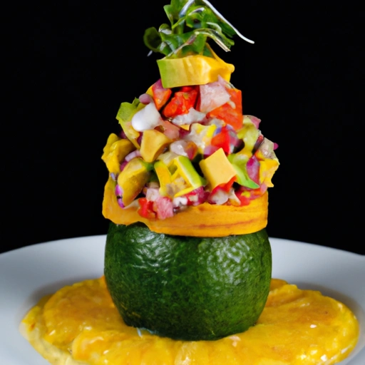 Avocado and Dungeness Crab Tower