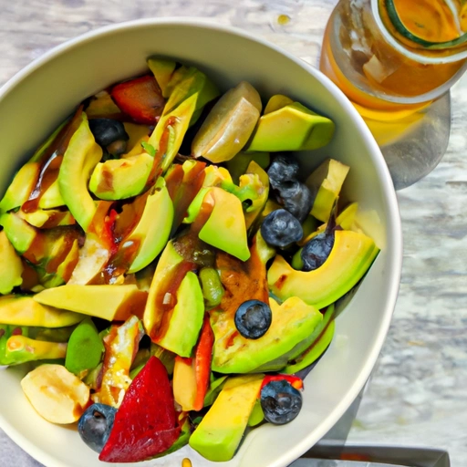 Avocado and Fruit Salad topping