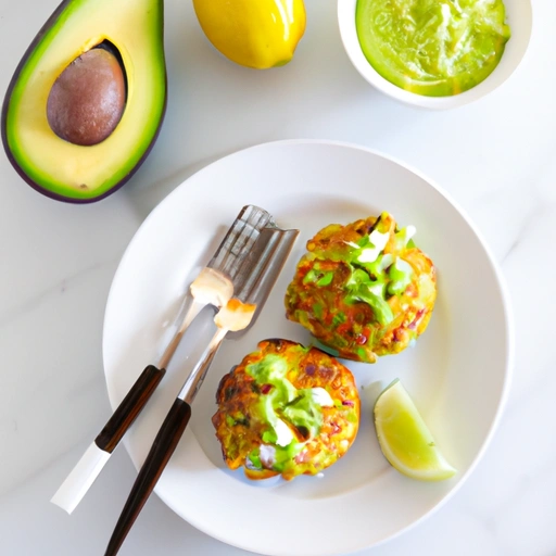 Avocado Crab Cakes and Avocado Sauce