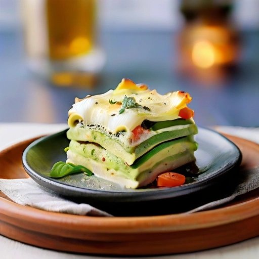 Lasagne z awokado i warzywami