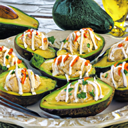 Avocados stuffed with Crab Meat