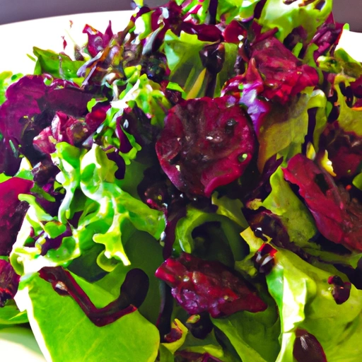 Baby Lettuce Salad with Tart Raspberry Vinaigrette