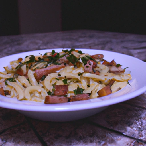 Bacon and Sausage Pasta