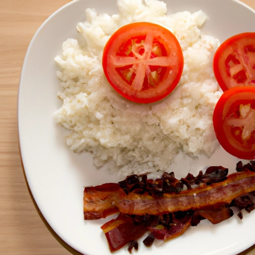 Bacon and Tomato with Rice