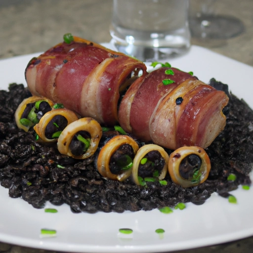 Bacon-wrapped Pork Tenderloin with Texas Caviar