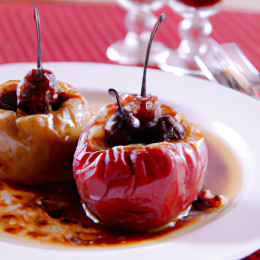 Baked Apples with Red Wine