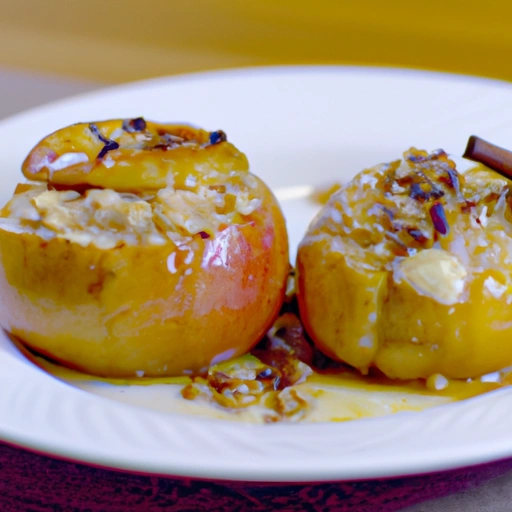 Baked Apples with Vanilla Syrup