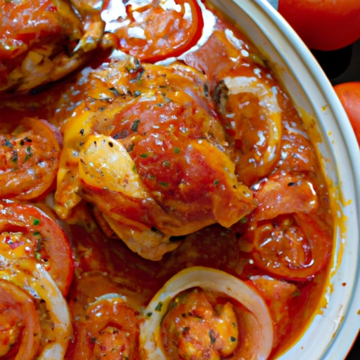 Baked Chicken with Bacon Tomato Sauce