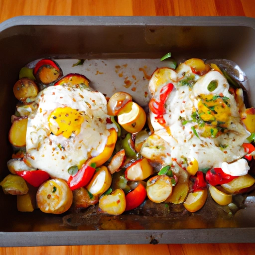 Baked Eggs with Garden Vegetable Hash