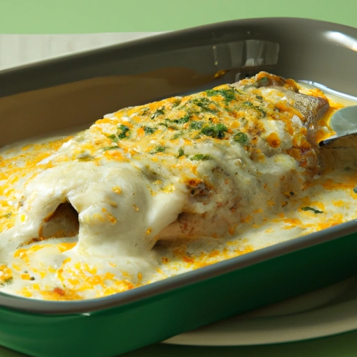 Baked Fish with Cheese Sauce