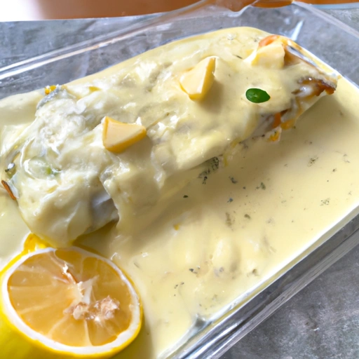 Baked Fish with Mornay Sauce