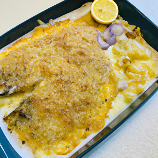 Baked Flounder au Gratin