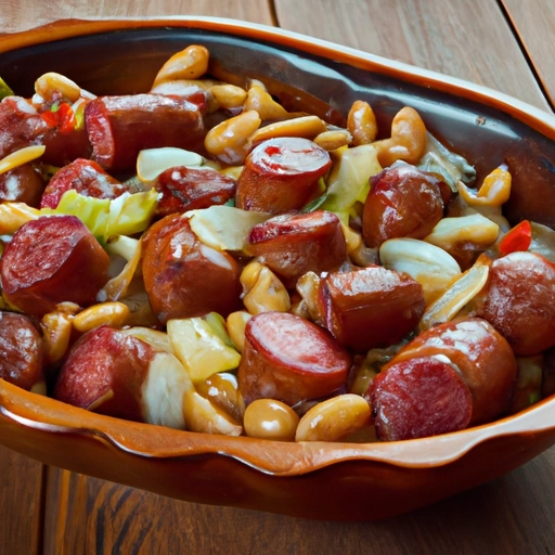 Baked Lima Beans with Sausage
