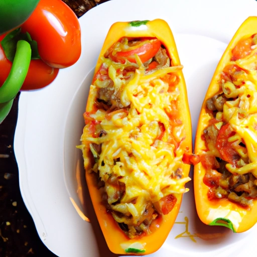 Baked Papaya with Meat Filling