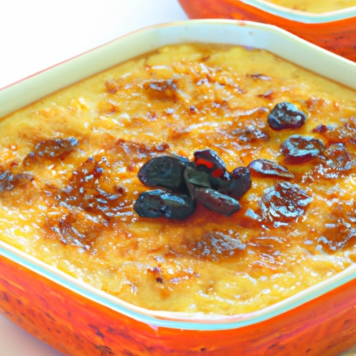 Baked Rice Custard