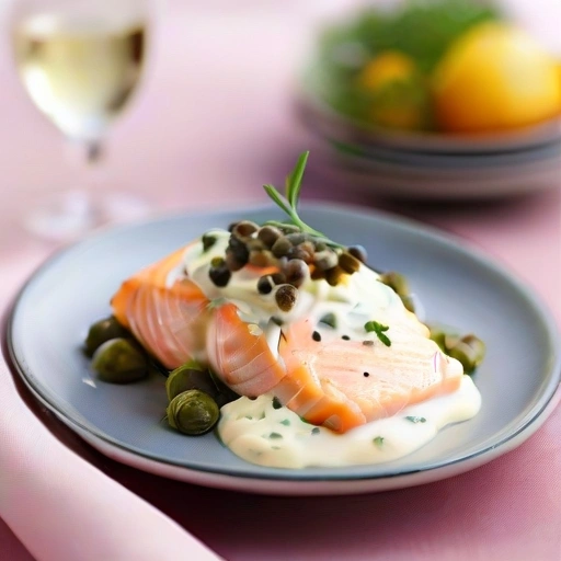 Baked Salmon with Horseradish Mayonnaise