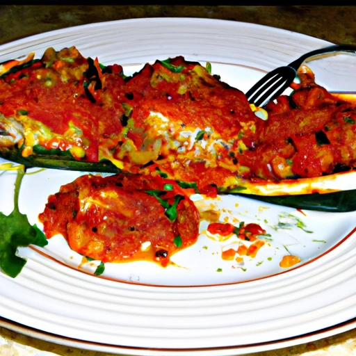 Baked Stuffed Zucchini