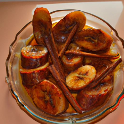 Baked Sweet Plantains in Wine