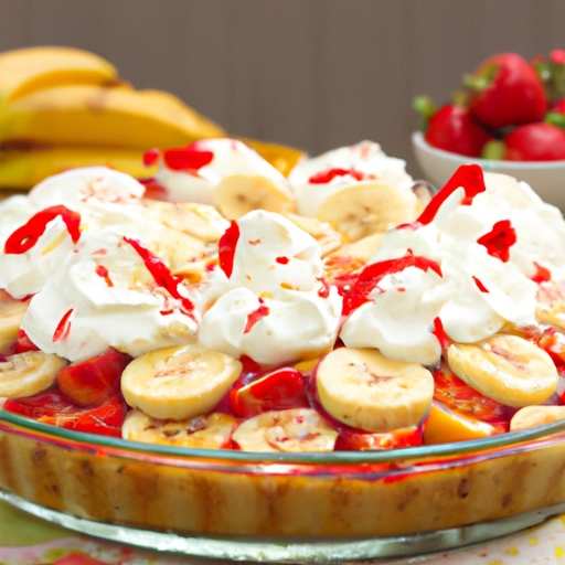 Banana Split Strawberry Pie