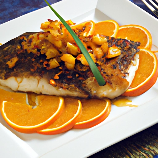 Barbecued Chilean Sea Bass with Orange