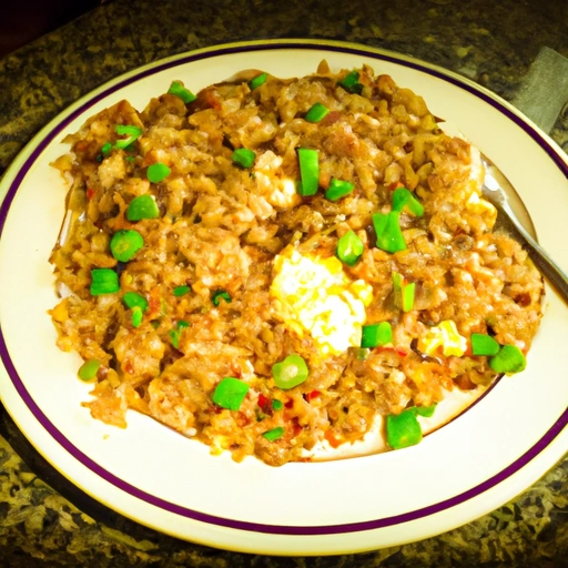 Barely-fried Rice with Egg