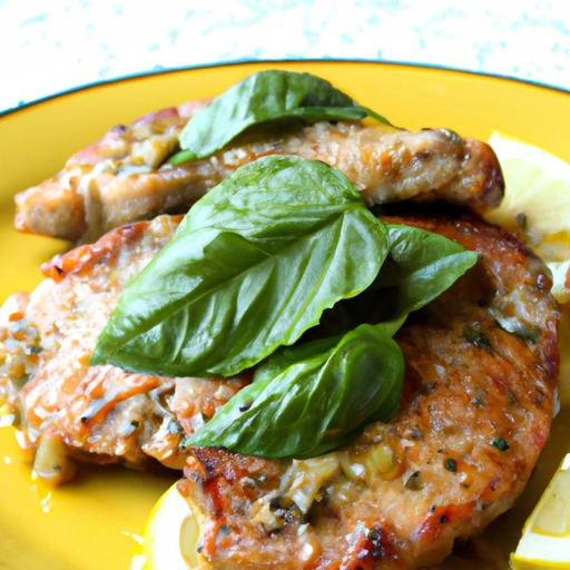 Basil Lemon Pork Chops