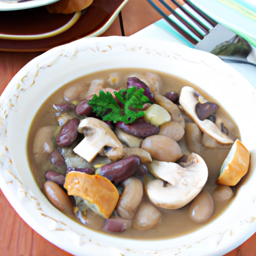 Beans and Mushroom Soup