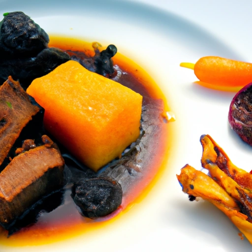 Beef Brisket with Dried Fruit and Sweet Potatoes