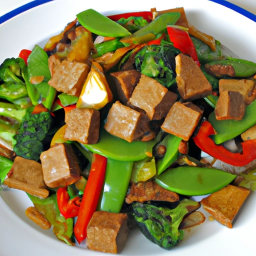 Beef Tofu Green Soybean Stir-fry