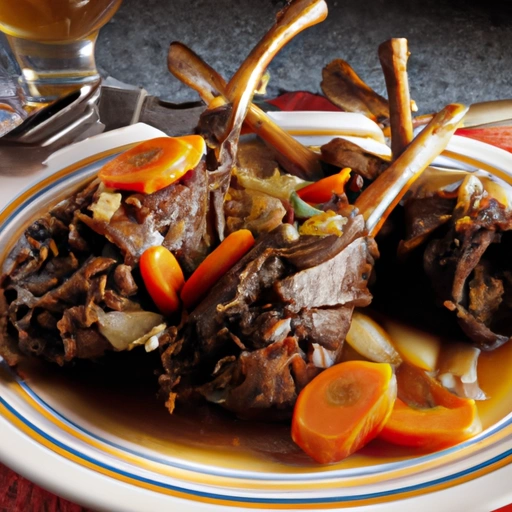 Beer-braised Lamb Shanks