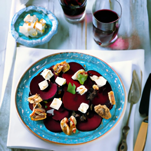 Beet Salad with Roquefort and Walnuts
