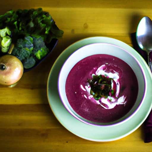 Beet Soup with Sage and Shallots