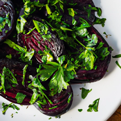 Beet with Olive Oil, Garlic and Parsley