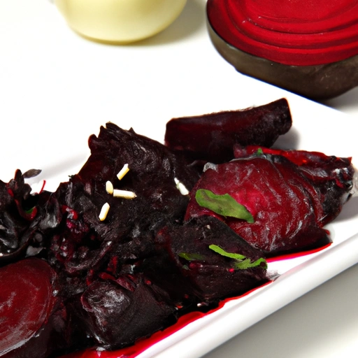 Beets roasted in Wine